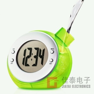 【水能时钟!钟表水能万年历!国家多项专利!低碳环保精美礼品!】价格,厂家,图片,其他钟表,东莞市佳泰塑胶电子制品厂-
